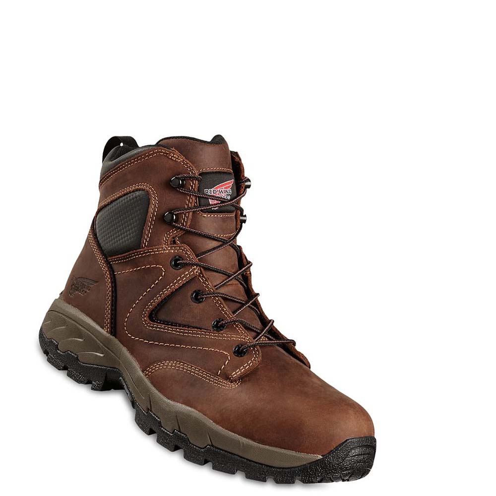 Red Wing 6-inch CSA Safety Toe Men\'s Hiking Boots Coffee | ZA 261SGL